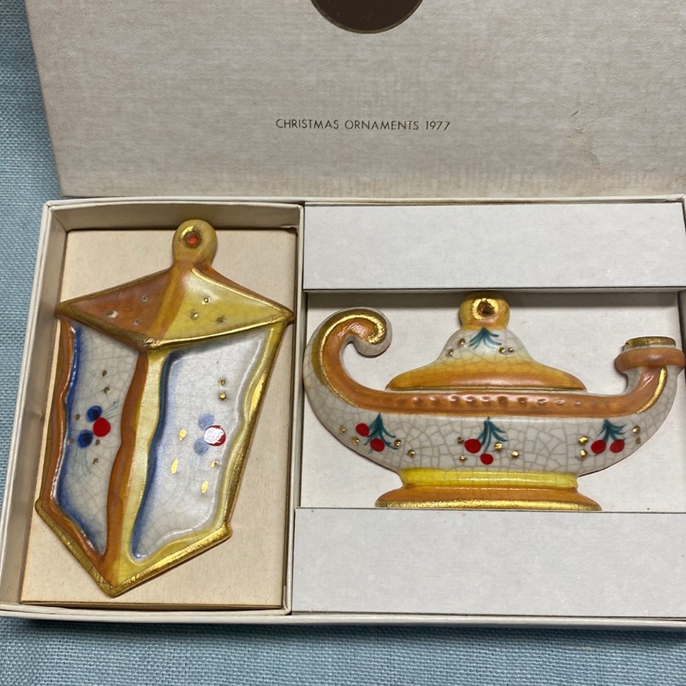 Vintage Veneto Flair Christmas Ornaments 1977